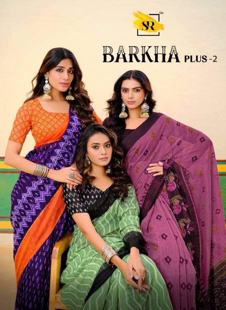 Barkha Plus 2 By Sr Mul Mul Cotton Printed Saree Exporters In India