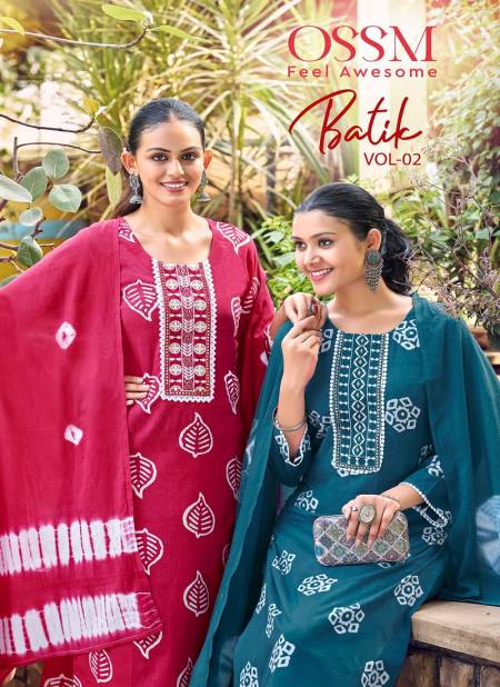 Batik Vol 02 By Ossm Cotton Printed Readymade Suits Wholesale Shop In Surat