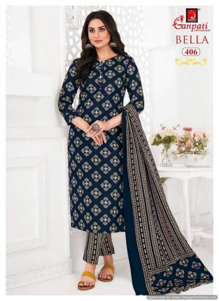 Bella Vol 4 By Ganpati Daily Wear Cotton Dress Material Wholesale Shop In Surat
