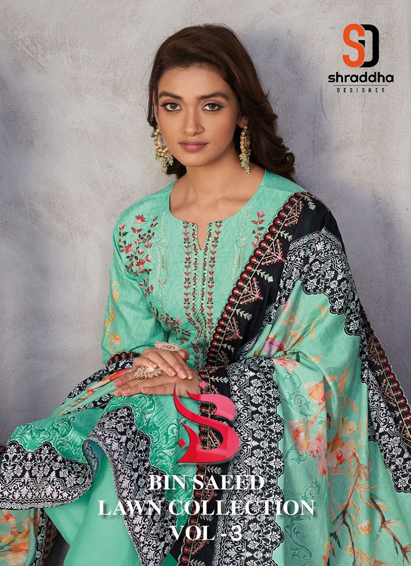 Bin Saeed Vol 3 By Sharddha Pure Cotton Readymade Suits