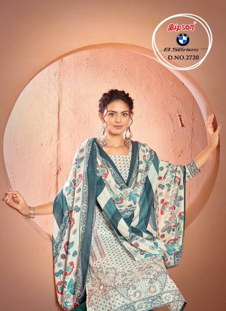 BMW 8 Series 2720 By Bipson Foil Printed Cotton Dress Material Wholesale Shop In Surat