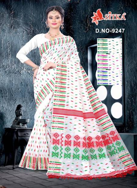 Bomkai 9247 Latest Fancy Designer Casual Wear Handloom Cotton Silk Sarees Collection
