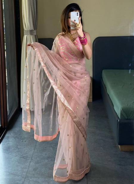 BT 286 Designer Party Wear Nylone Butterfly Net Saree exporters In India
