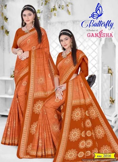 Butterfly Vol 2 By Ganesha Daily Wear Cotton Printed Saree Wholesale Market In Surat