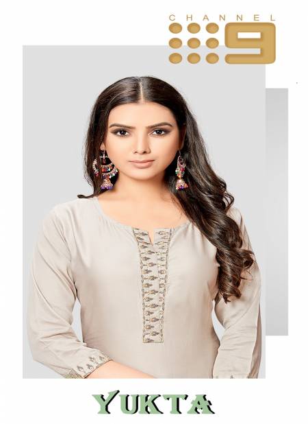 C9 Latest Collection Of Designer Embroidery Work Jam Satin Casual Wear Kurti with Bottom