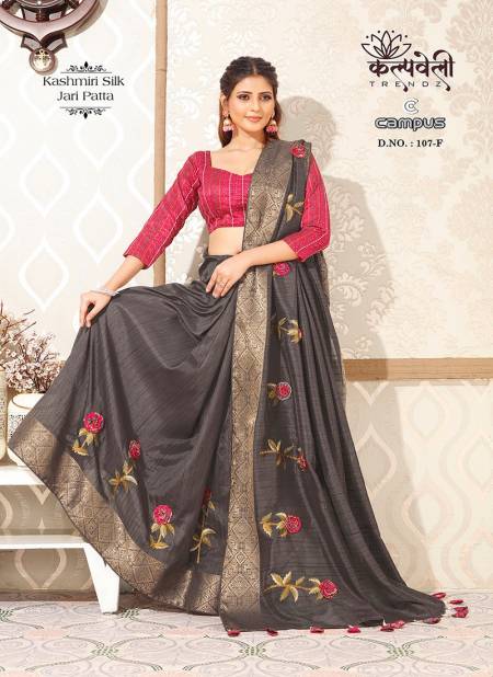 Campus 107 By Kalpatru Kashmiri Silk Designer Sarees Wholesale Shop In Surat