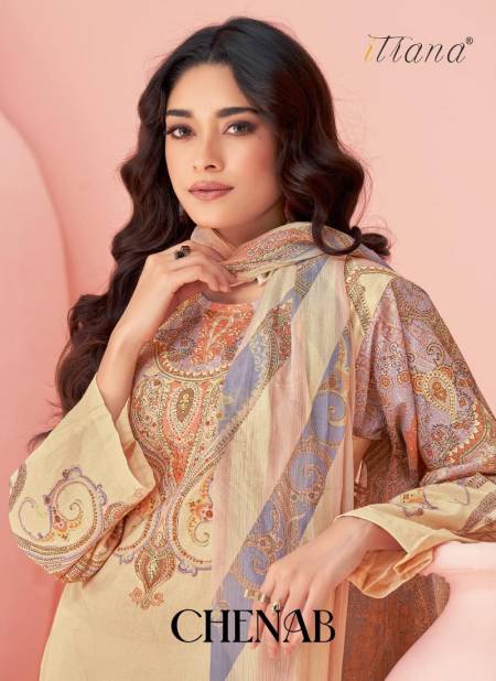 Chenab By Itrana Digital Printed Lawn Cotton Dress Material Wholesale Shop In Surat