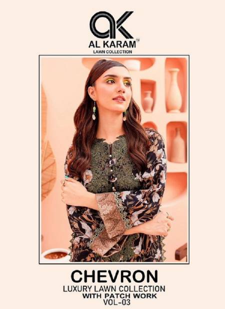 Chevron Vol 3 By Al Karam Cotton Pakistani Dress Material Wholesalers In Delhi
