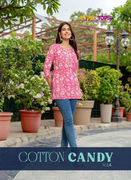 Cotton Candy Vol 4 By Tips And Tops Printed Short Ladies Tops Wholesale Online
