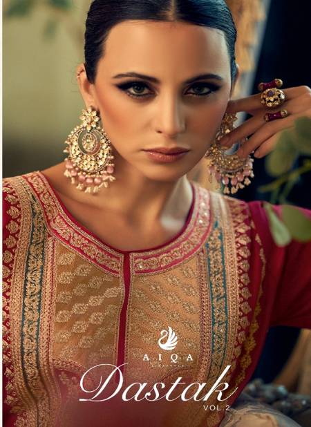 Dastak Vol 2 By Aiqa Wedding Wear Pashmina Salwar Kameez Wholesale Shop in Surat