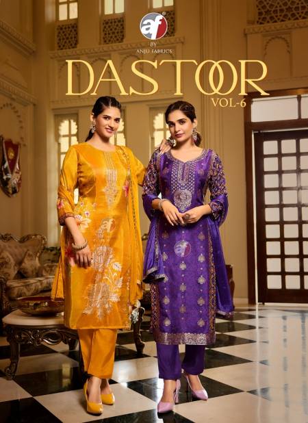 Dastoor Vol 6 By Af Dola Jacquard Kurti With Bottom Dupatta Wholesale Market In Surat
