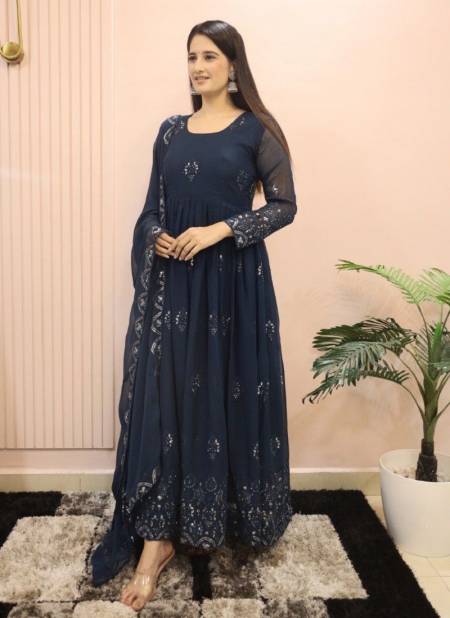DC G56 Wedding Wear Anarkali Readymade Suits Wholesale Price In Surat	