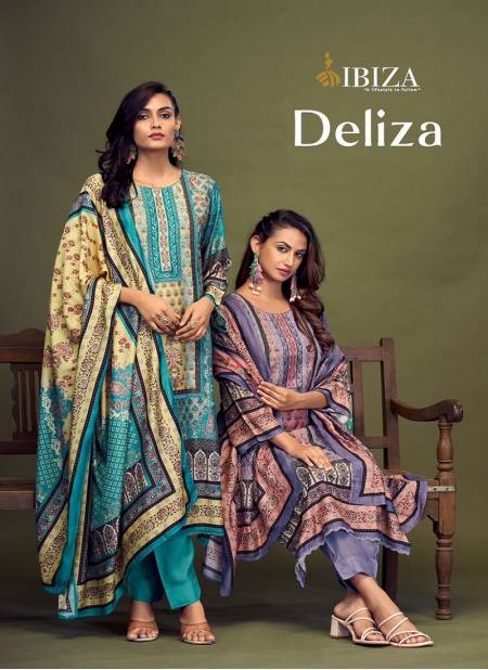 Deliza By Ibiza Muslin Digital Printed Salwar Kameez Wholesale Price In Surat
