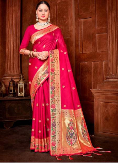 Dhruvi By Bunawat 1001 To 1006 Wedding Wear Silk Sarees Wholesale Shop In Surat
