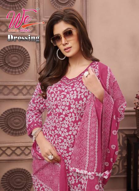 Dressing By We Printed Cotton Kurti Bottom With Dupatta Wholesale Market In Surat
