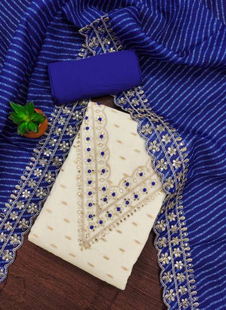 Ds Designer Suit Chanderi Butti Work Non Catalog Dress Material Wholesale Price In Surat
