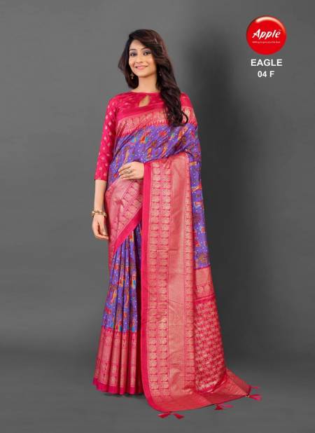 Eagle 04 By Apple Daily Wear Cotton Blend Printed Sarees Wholesale Market In Surat
