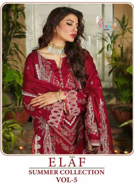 Elaf Summer Collection Vol 5 By Shree Cotton Pakistani Suits Wholesale Market In Surat With Price
