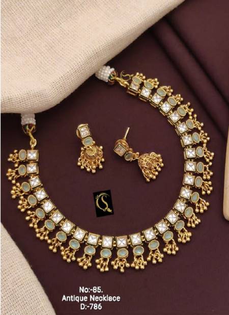 Elegance Fancy Party Wear Necklace Set Wholesale Price In Surat

