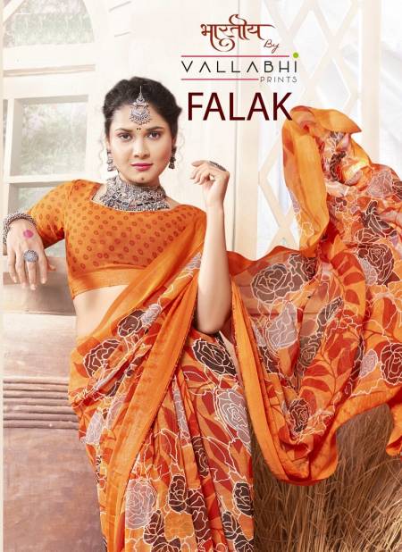 Falak By Vallabhi Printed Georgette Sarees Wholesale Shop In Surat