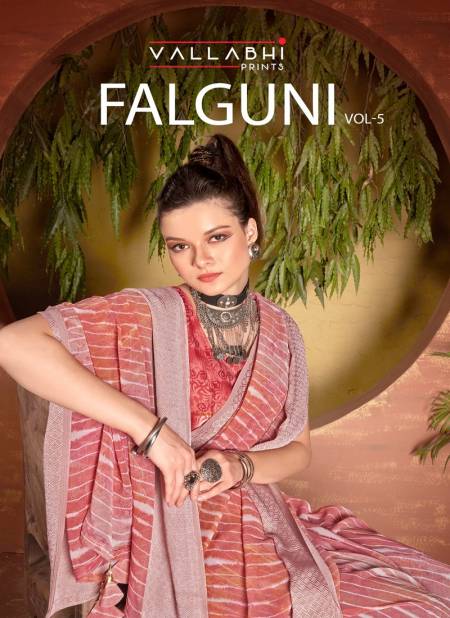 Falguni Vol 5 By Vallabhi Printed Designer Georgette Sarees Wholesale Online