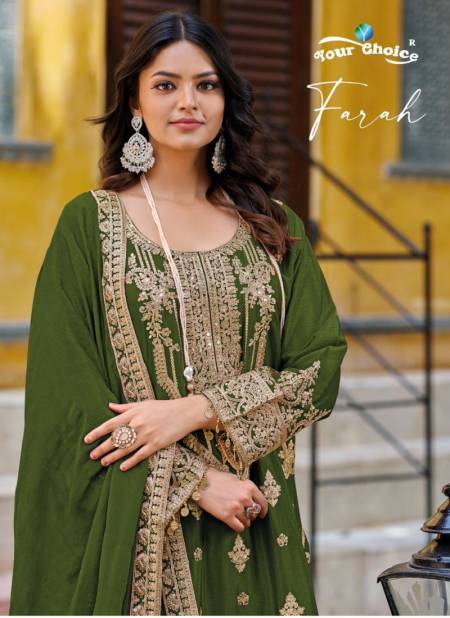 Farah By Your Choice Real Chinon Pakistani Readymade Suits Wholesale Shop In Surat