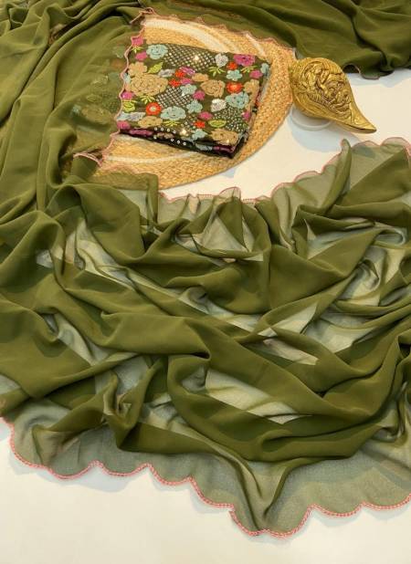 Feni 3 By Krishi Designer Georgette Party Wear sarees Wholesale Market In Surat