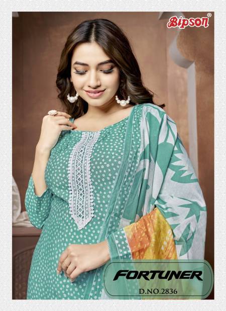 Fortuner 2836 By Bipson Roman Silk Non Catalog Dress Material Wholesalers In Delhi
