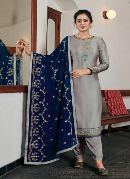Four Dots Rivaaj Designer Modal Satin Embroidery Festive Wear Designer Salwar Kameez Collection
