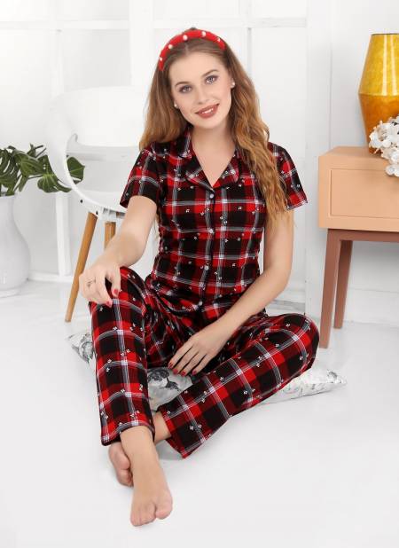 Front Open Collar 71 Night Wear Hosiery Cotton Night Suits Collection