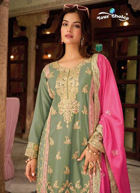 Galaxy 4 By Your Choice Pure Chinon Wedding Wear Readymade Suits Wholesale Online
