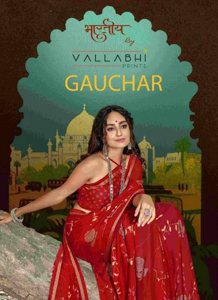 Gauchar By Vallabhi Designer Georgette Sarees Wholesale Market In Surat