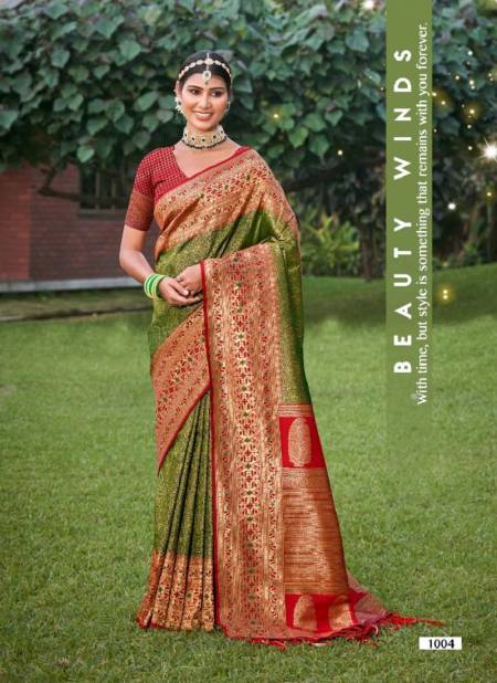 Gauri Priya By Bunawat 1001 To 1006 Silk Wedding Wear Sarees Wholesale Market In Surat
