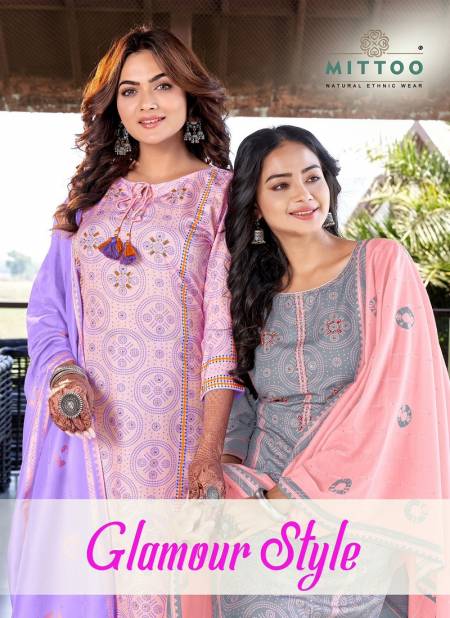 Glamour Style By Mittoo Muslin Printed Designer Kurti With Bottom Dupatta Wholesale Shop In Surat