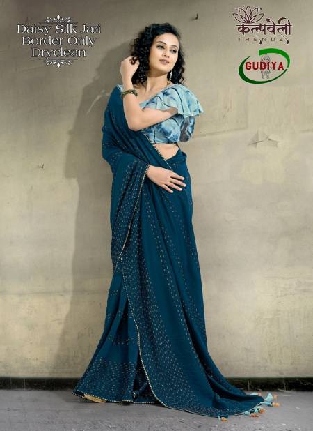 Gudiya 01 By Kalpveli Party Wear Daisy silk Sarees Wholesale Clothing Suppliers In India