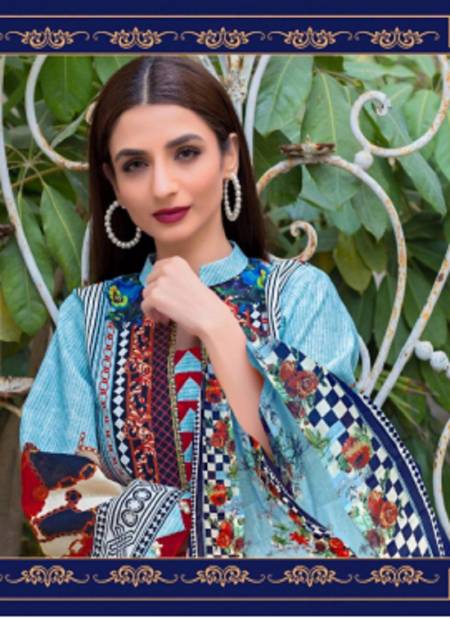Gul Ahmed 9 Latest Fancy Designer Casual Wear Pure Lawn Karachi Dress Materials Collection
