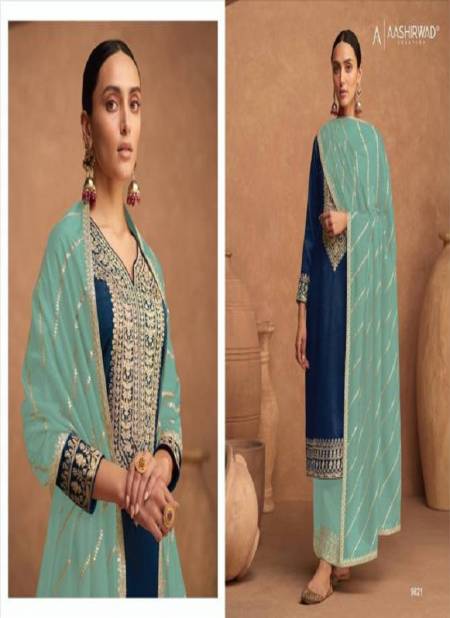 Gulkand Kesariya Colors By Aashirwad Designer Salwar Suit Catalog