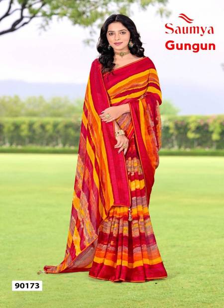 Gungun By Saumya Daily Wear Georgette Sarees Wholesale Shop In Surat