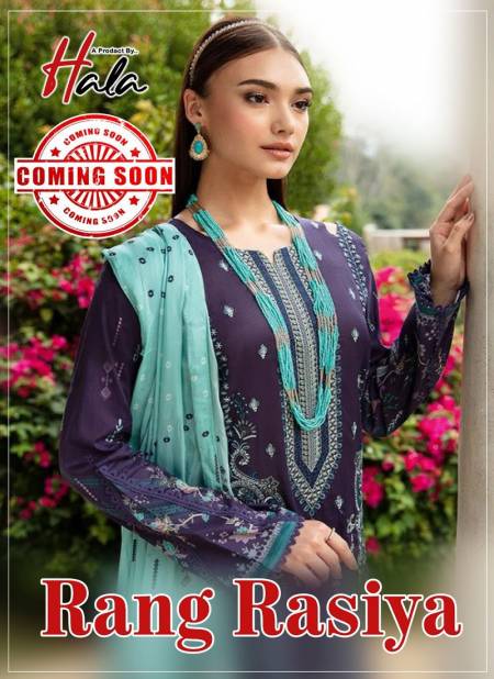Hala Rang Rasiya Cotton Pakistani Dress Material Wholesale manufacturers

