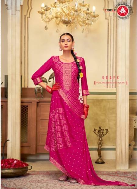 Hanshika By Triple Aaa Muslin Weaving Jacquard Dress Material Orders In India
