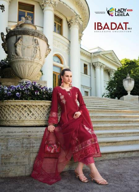 Ibadat Vol 3 By Lady Leela Designer Kurti With Pant Dupatta Wholesale Shop In Surat
