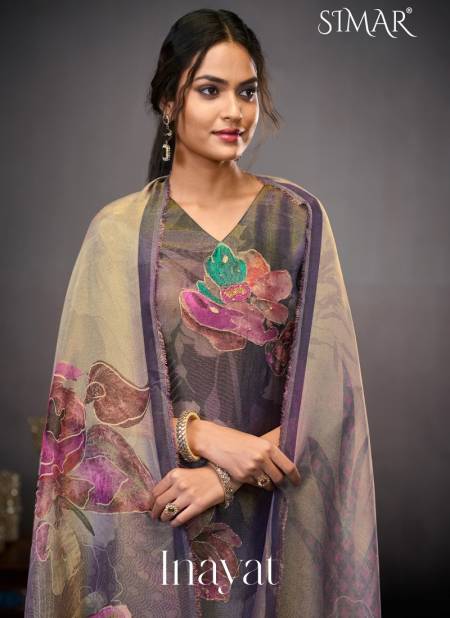 Inayat By Glossy Silk Tissue Printed Suits Wholesale Price In Surat