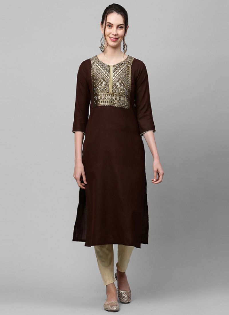 Indo Era Yoke 40 Fancy Ethnic Wear Polyester Printed Designer Kurti Collection