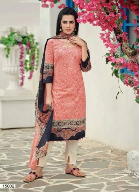 Ishaal Prints Gulmohar 15 Nx Casual Daily Wear Lawn Cotton Dress Material