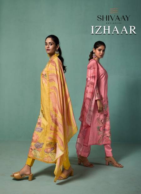 Izhaar By Shivaay Heavy Pure Lawn Cotton Printed Dress Material Wholesale Market In Surat