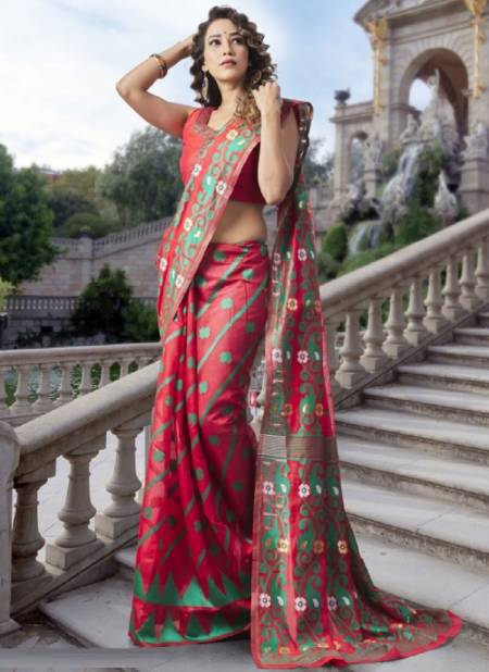 Jamdani 2 Classic Fancy Party Wear Silk Designer Saree Collection