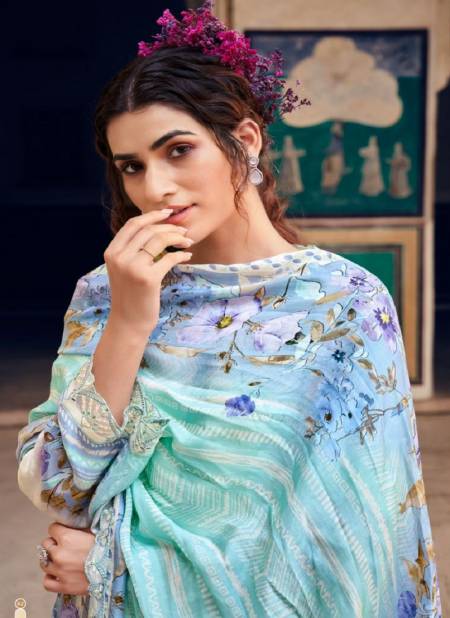 Jannat By Karva designer Viscose Muslin Digital Printed Dress Material Wholesale Shop In Surat