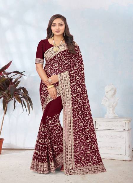 Janyas By Nari Fashion Desginer Georgette Wear Saree Wholesale Online