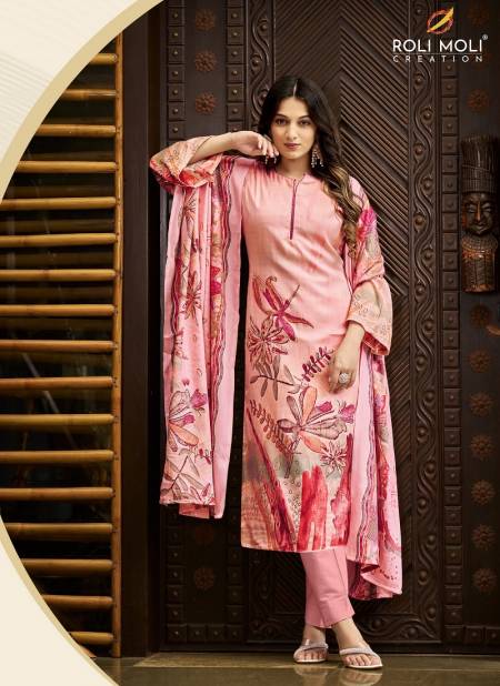 Jasmeen By Roli Moli Printed Pashmina Dress Material Wholesale Price In Surat
