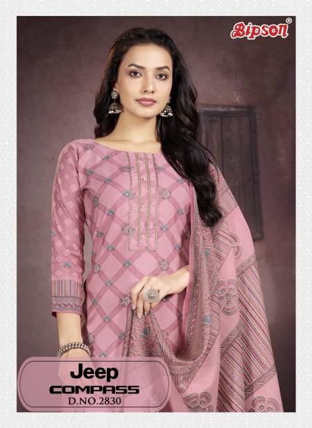 Jeep Compass 2830 By Bipson Roman Silk Printed Printed Dress Material Wholesale Price In Surat